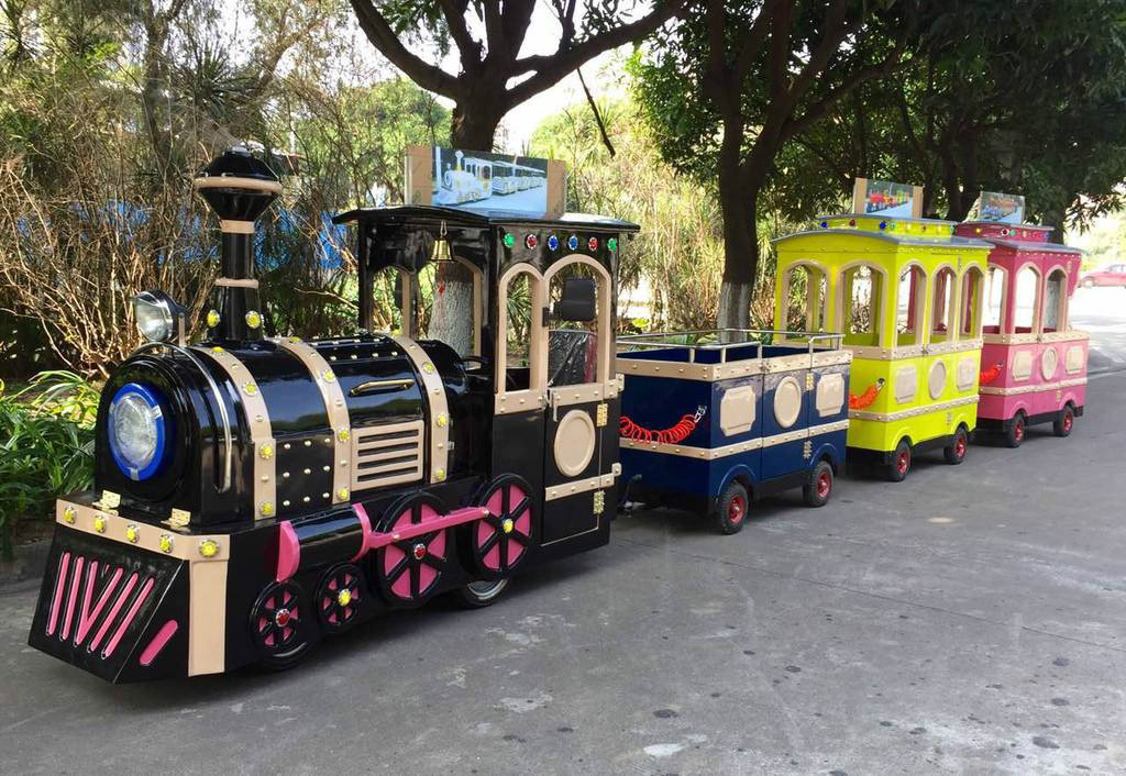 丽江景区广商场无轨观光小火车电动儿童游乐设备小火车可坐人户外玩具